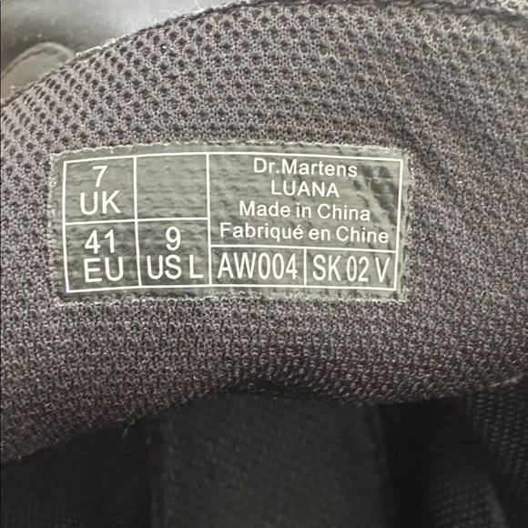 Dr. Martens Luana Black Lace-Up Boots - Picture 7 of 7